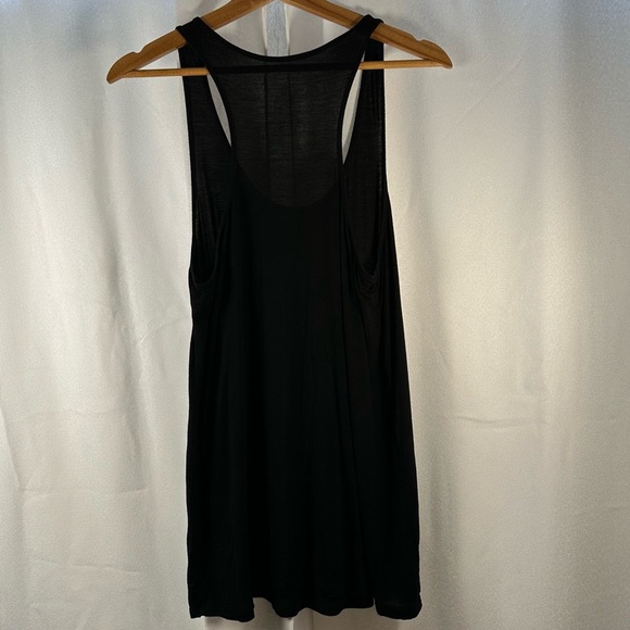 Black Tank Top with Gold Mermaid Design - Picture 4 of 4